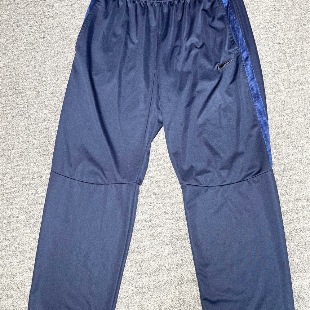 Nike Warm Up Track‎ Navy Blue Pants Men XL 32 Inch